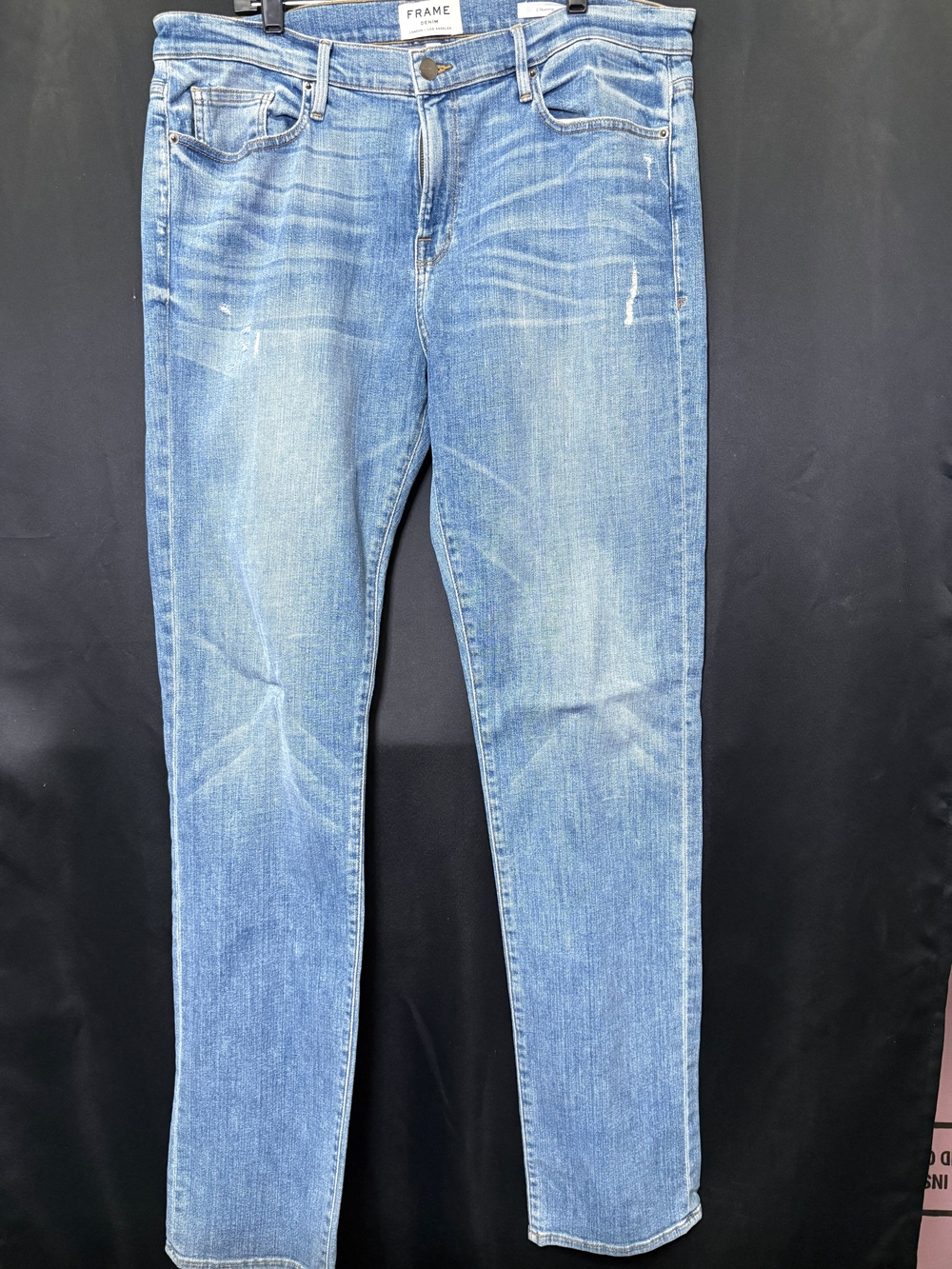 Frame Denim Men's Light Wash Slim Straight Jeans